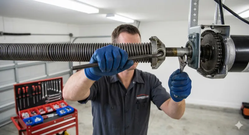 Garage door spring and opener service