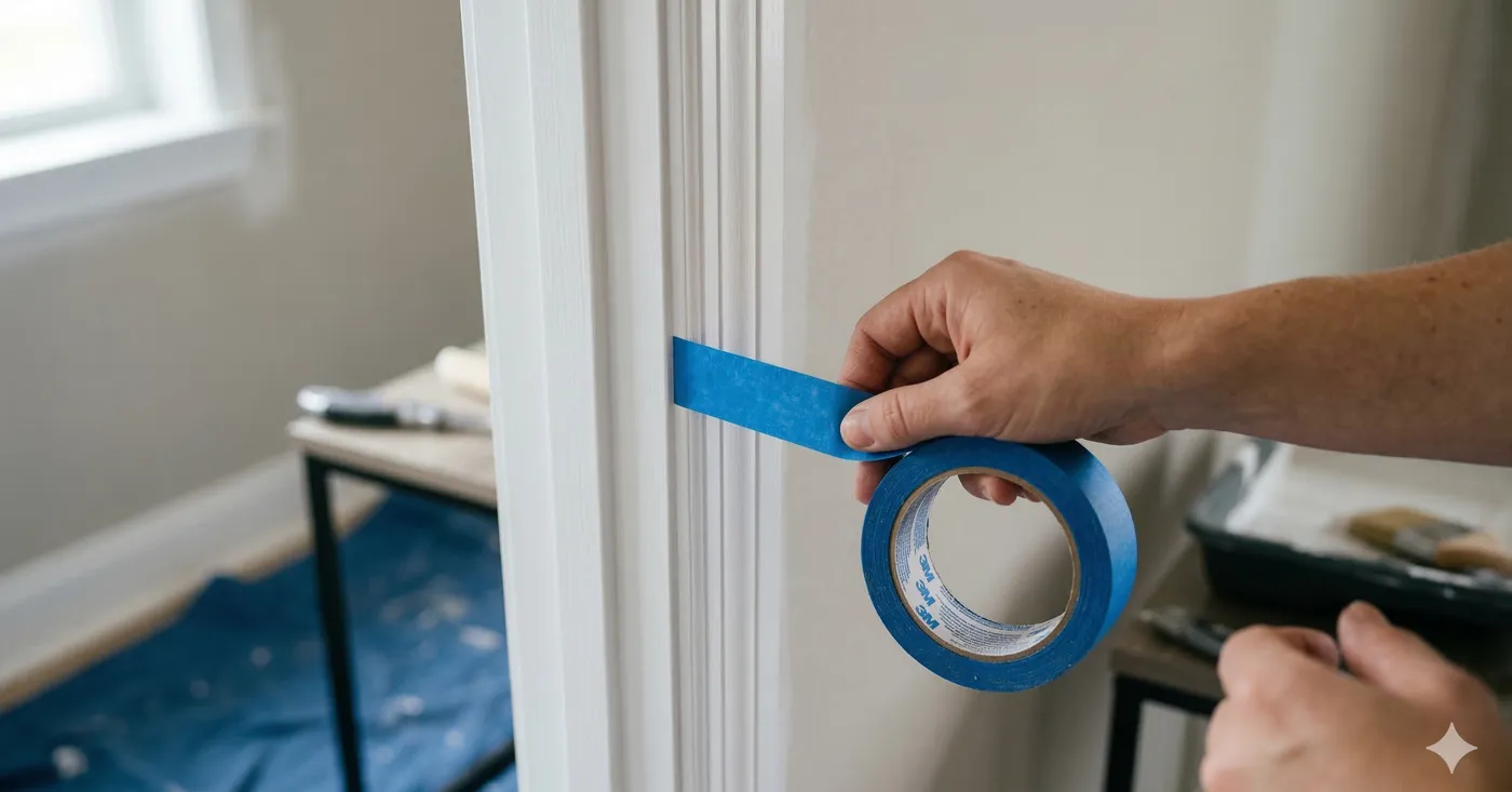 Detail taping work