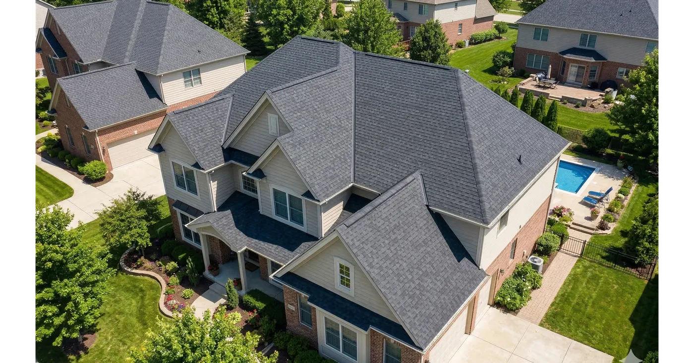 Completed roof replacement Marietta GA