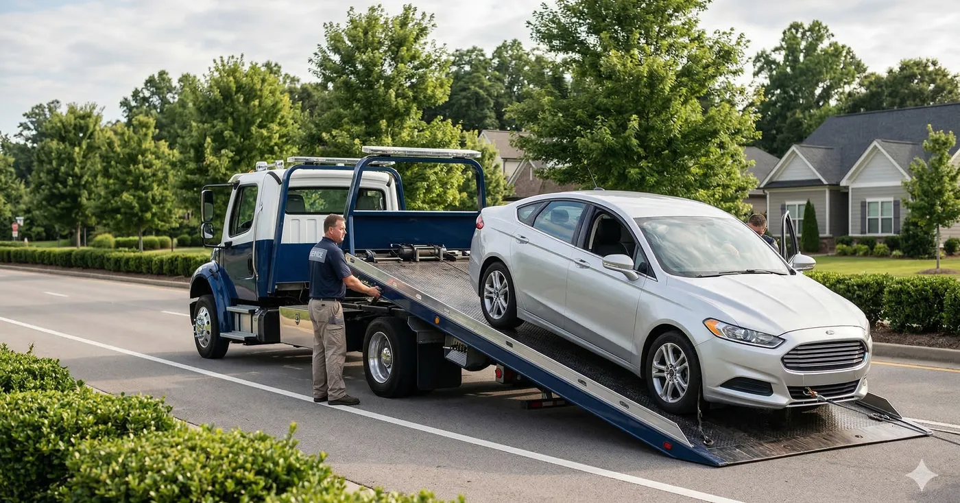 Towing example