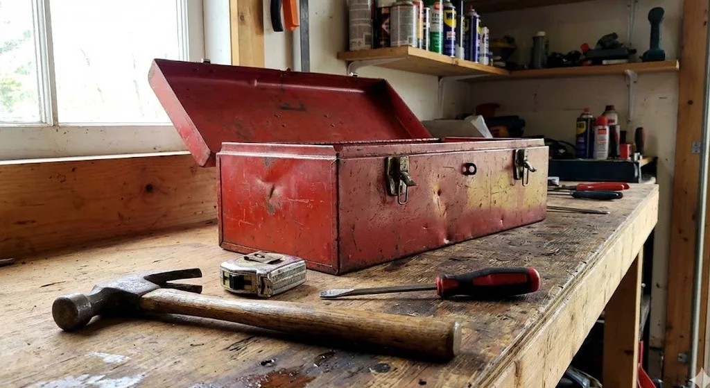 Handyman tools ready to work