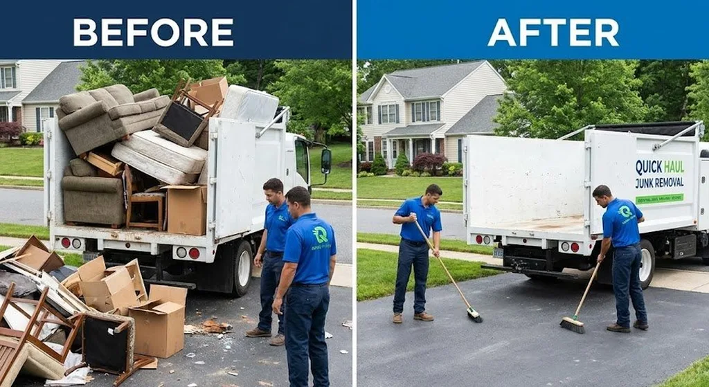 Junk removal one-page site example