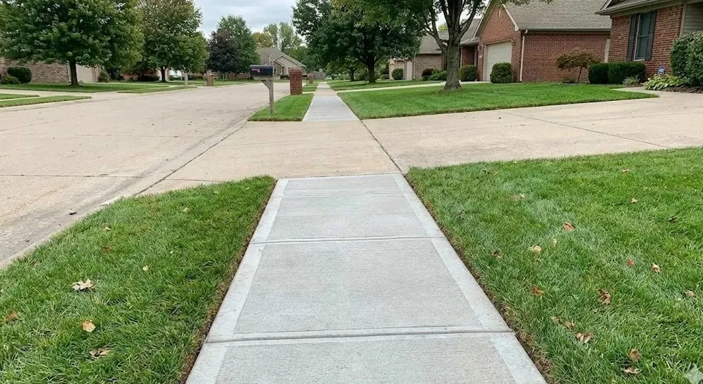 Clean sidewalk edging