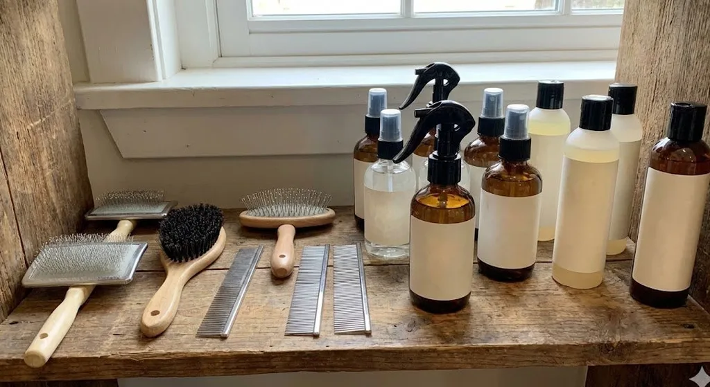 Grooming brushes and products