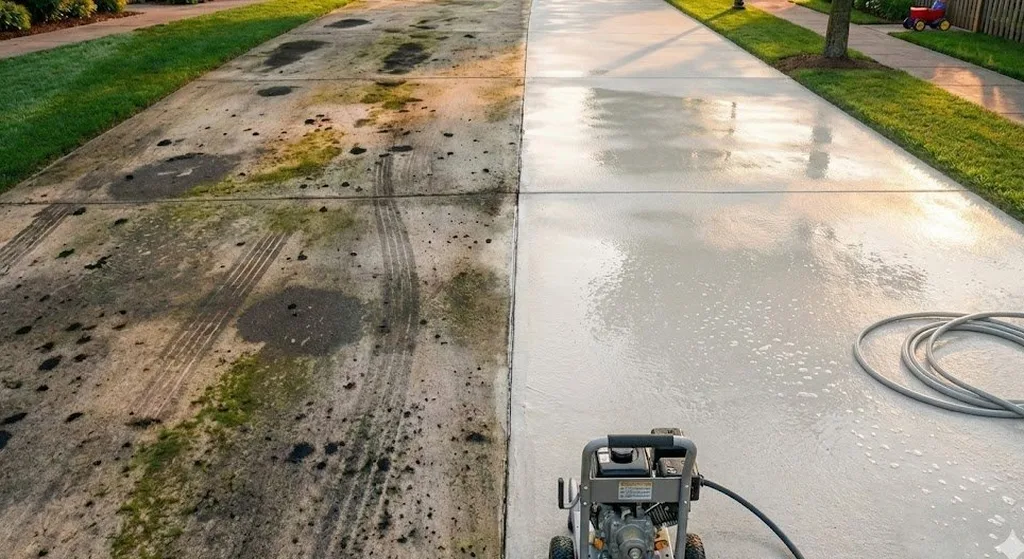 Pressure washing one-page site example